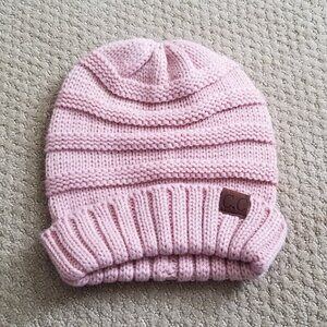 **NWOT** C.C. Pink Cable Knit Beanie